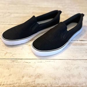 Black Slip-Ons